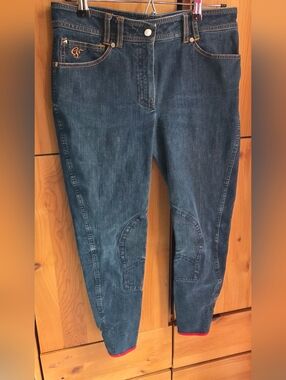 Eurostar Riding Wear Women's Datk Wash Denim Riding Jeans Size EU 42 Or 32